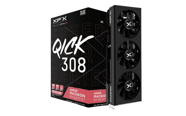 Buy XFX Speedster QICK 308 AMD Radeon™ RX 6600 XT Black Gaming Graphics Card with 8GB GDDR6 Price in Pakistan